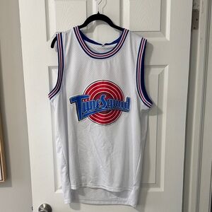 White Tune Squad Basketball Jersey